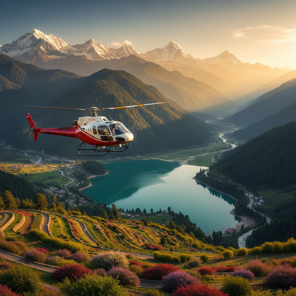 Kashmir Helicopter Joy Ride Guide: Soar Above Paradise — Kashmir travel guide photo by Kashmir Travel