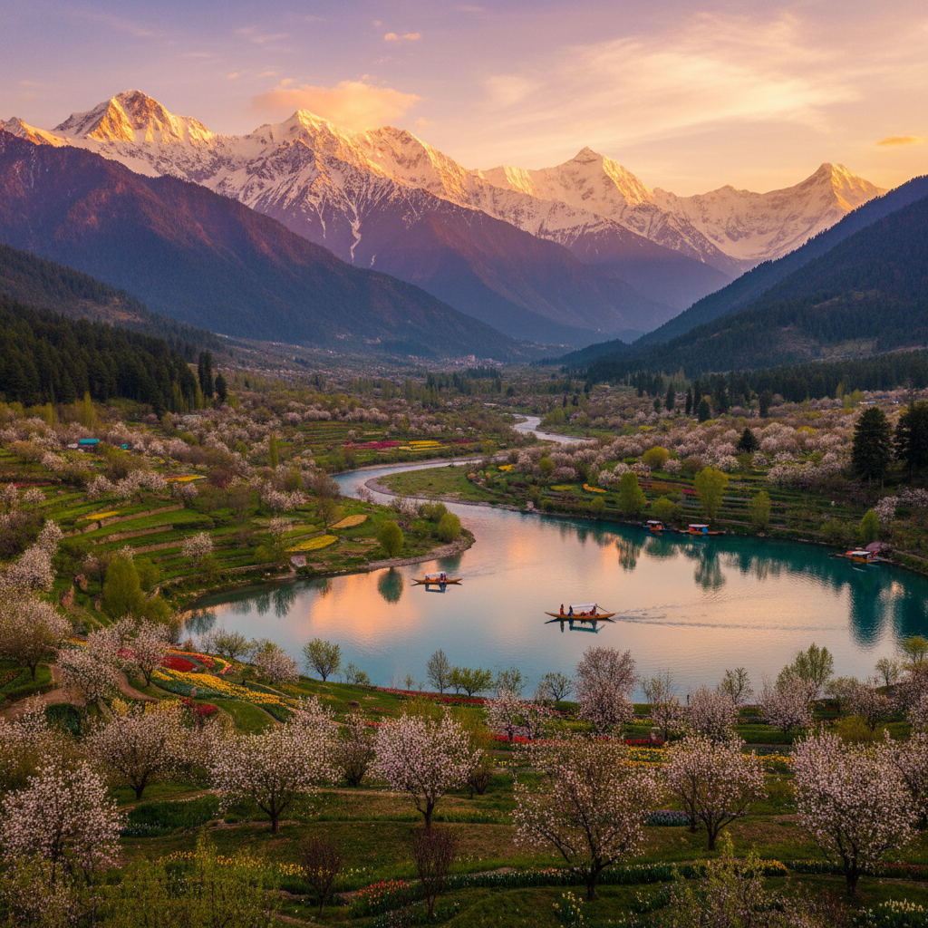 Kashmir & Kerala Backwaters Combo Package: Himalayan Peaks to Tropical Canals — Kashmir travel guide photo by Kashmir Travel
