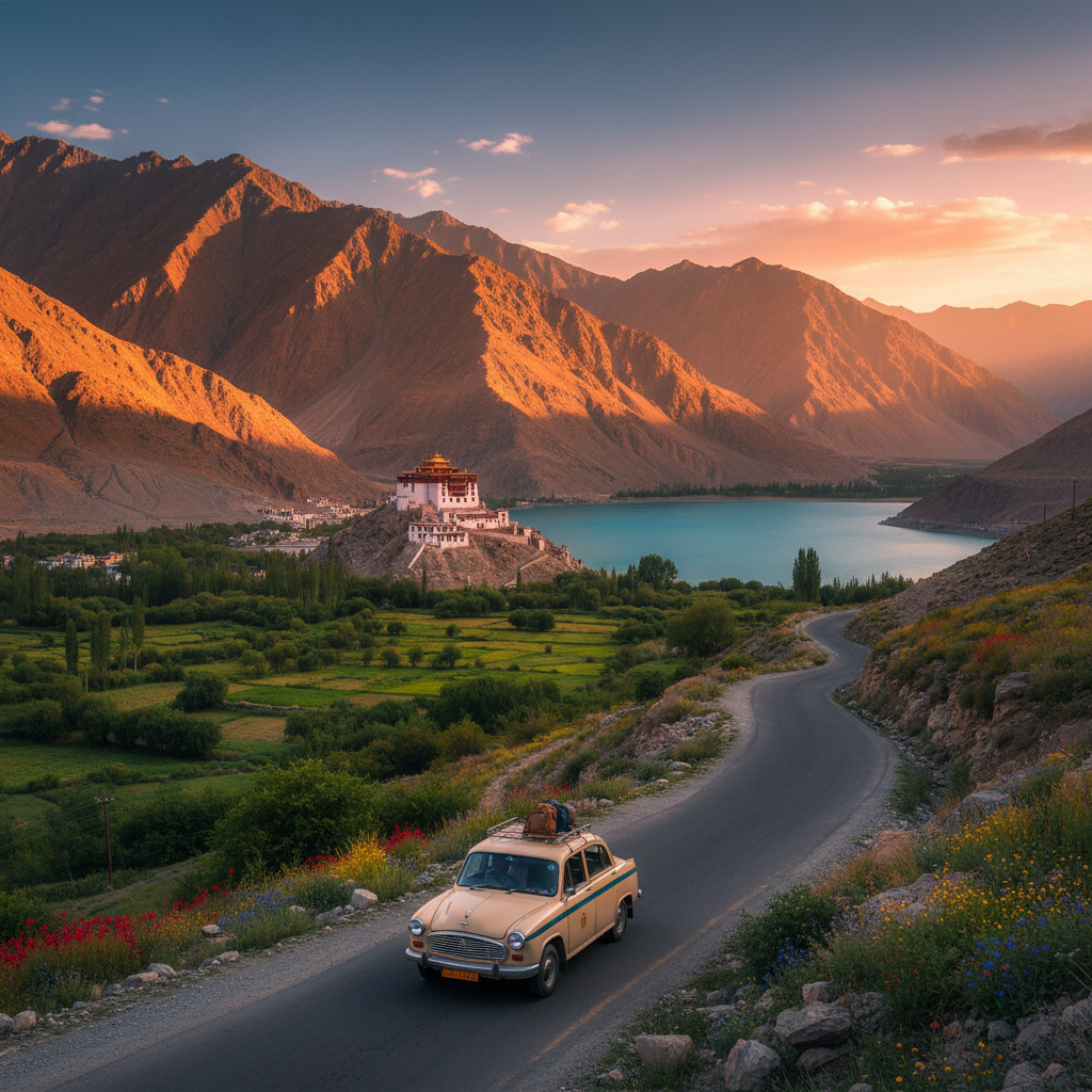 Leh to Thiksey Taxi: Your Ultimate Monastery Visit Guide — Kashmir travel guide photo by Kashmir Travel