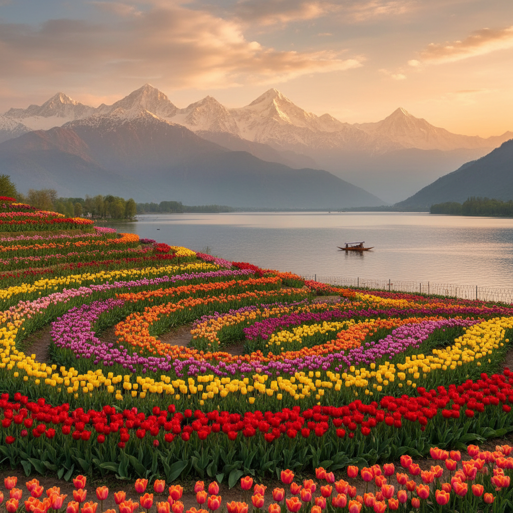 Tulip Garden Srinagar 2026: Ultimate Guide to Kashmir's Floral Paradise — Kashmir travel guide photo by Kashmir Travel